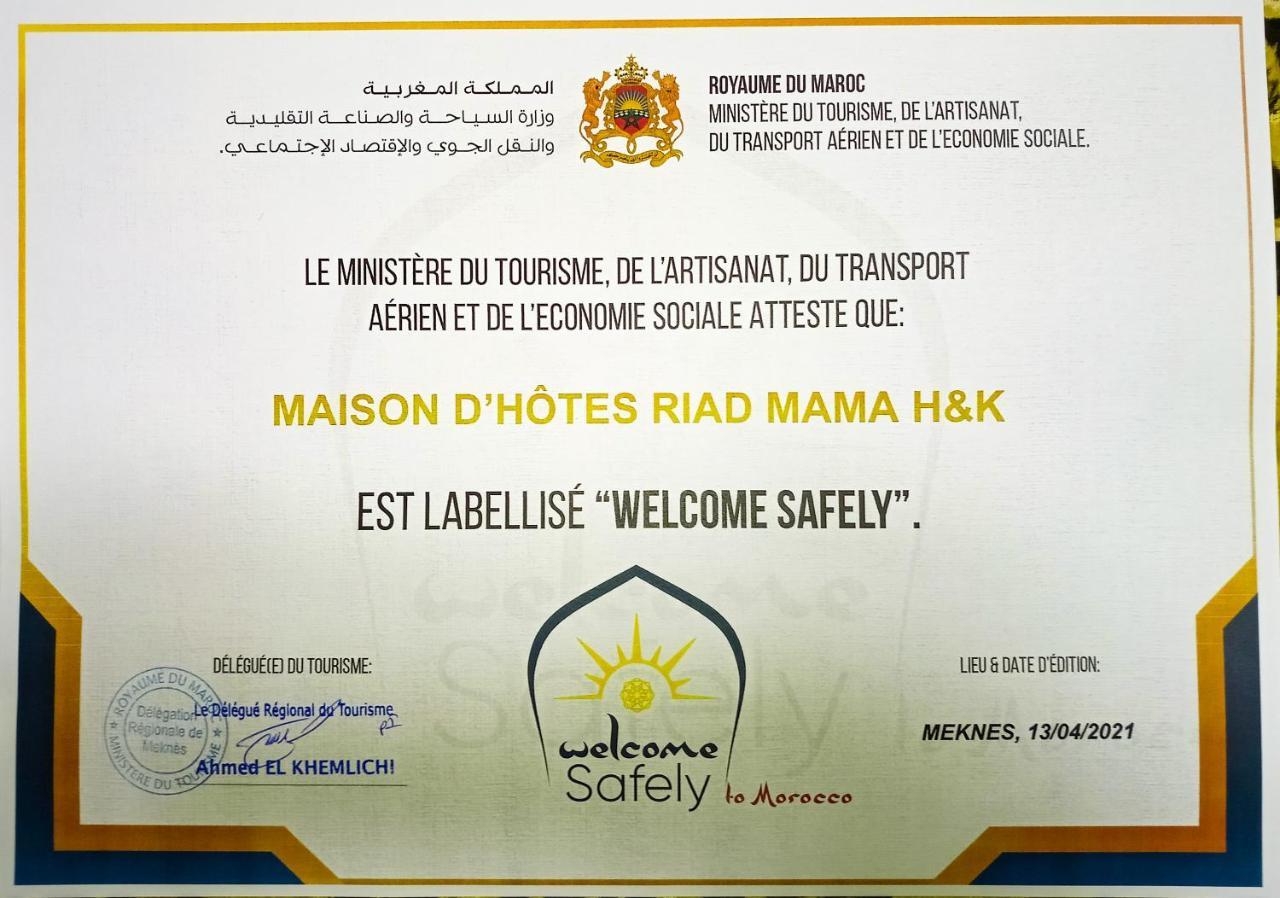 Riad Mama H&K Meknes Luaran gambar